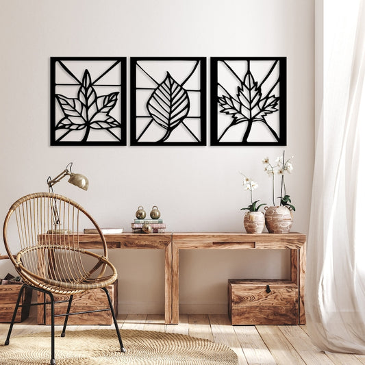 Leaves Trio Wall Art